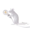 Seletti Luci MOUSE LAMP MAC SEDUTO lampada in resina - bianco