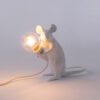 Seletti Luci MOUSE LAMP MAC SEDUTO lampada in resina - bianco