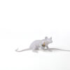 Seletti Luci MOUSE LAMP LOP STESO lampada in resina - bianco