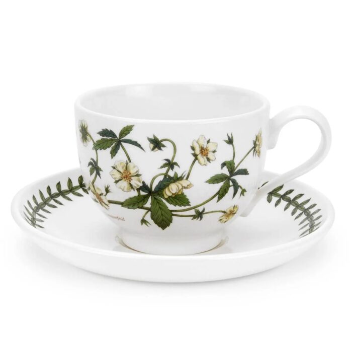 Portmeirion BOTANIC GARDEN Tazza The con piatto 0,20L Cinqufoil