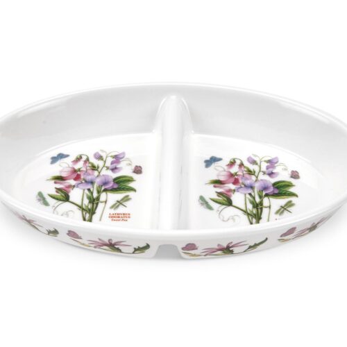 Portmeirion BOTANIC GARDEN Oval Divided Dish - piatto ovale diviso 28 cm