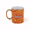 Seletti TOILETPAPER SPAGHETTI tazza mug in porcellana h.10cm - bianco/rosso/giallo