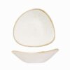 Churchill STONECAST Piatto fondo triangolare - white