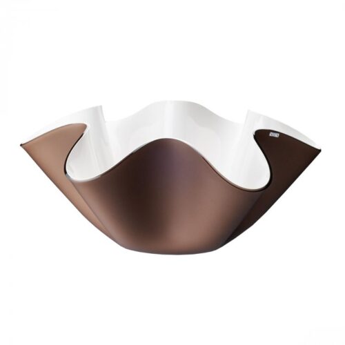 thumb-5-1.jpeg Vesta Centrotavola grande - marrone satinato/bianco marrone satinato/bianco