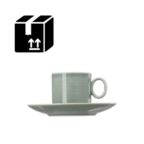 Thomas LOFT COLOUR Set 6 tazzine caffè con piattino - moss green