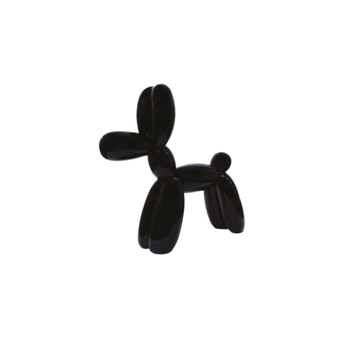 Juliarte BALLOON DOG BLACK Scultura  XS  - black