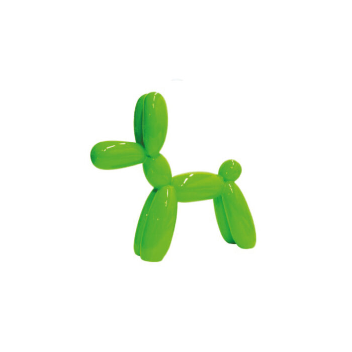 JC16017XXS.jpg Juliarte BALLOON DOG GREEN Scultura XXS - green