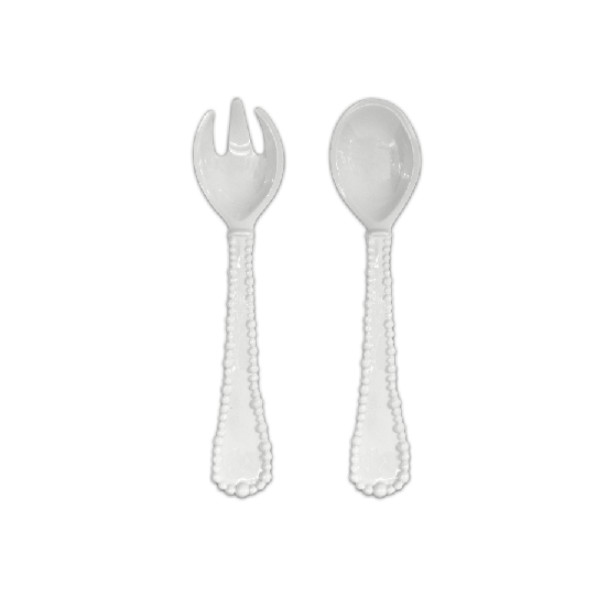 Baci Milano JOKE Coppia posate insalata melamina bianco
