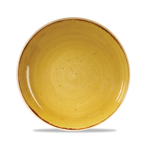 Churchill STONECAST Piatto fondo coupe - mustard