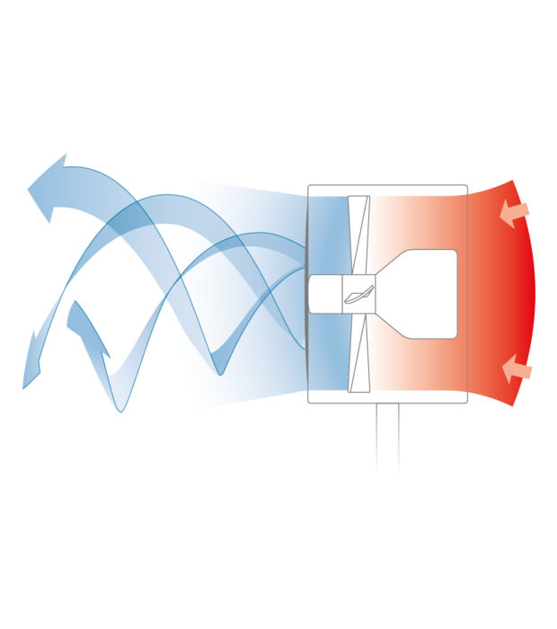 Boneco AIR SHOWER F230 ad altezza regolabile