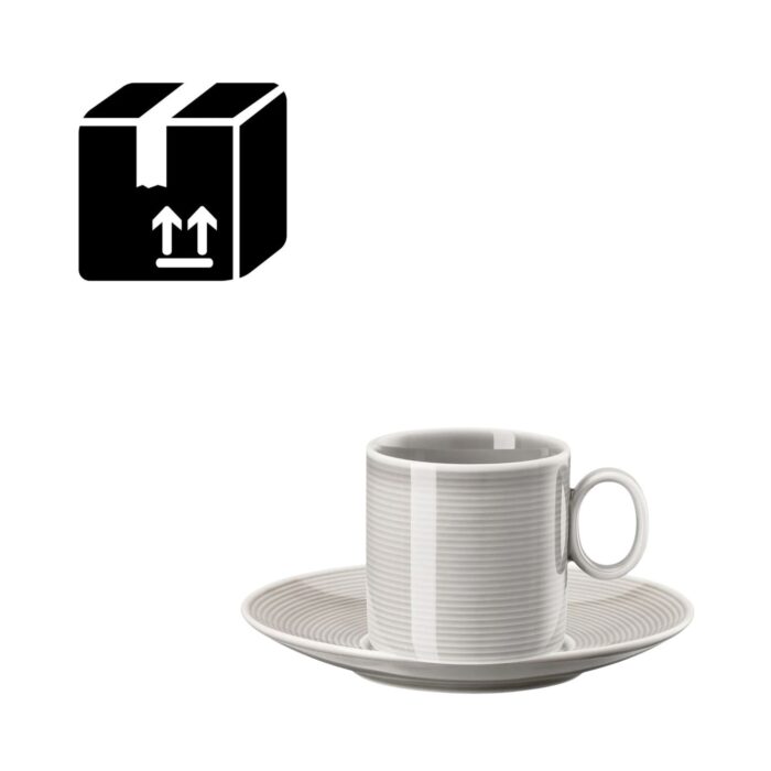 Thomas LOFT COLOUR Set 6 tazzine caffè con piattino - moon grey