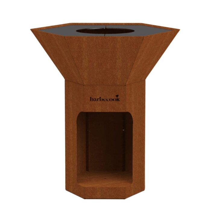 nestor.jpg Barbecook NESTOR Barbecue a legna da esterno - corten