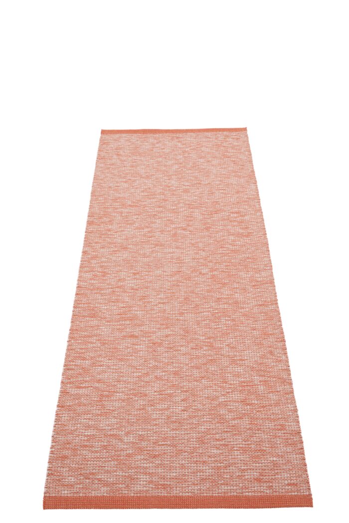 Pappelina SAM Tappeto ordito lino Brick/Pale Rose