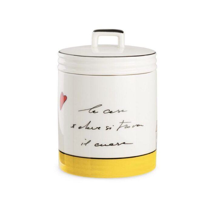 Egan LE CASETTE Barattolo 11xh15cm - giallo
