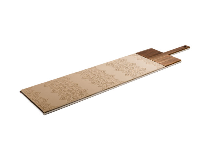 KnIndustrie IN-TAGLIO 2 tagliere/centrotavola - ecru ecru