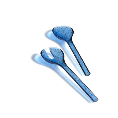 Memento SYNTH Coppia posate insalata - blu scuro
