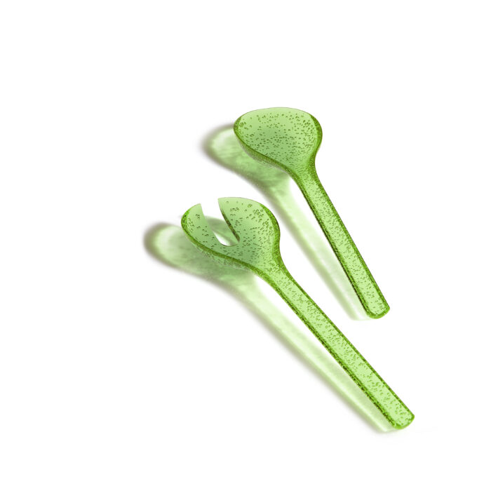 Memento SYNTH Coppia posate insalata - verde lime