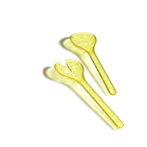 Memento SYNTH Coppia posate insalata - giallo