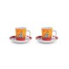 Egan LE CASETTE Set 2 tazze caffè con piattino 100ml - rosso