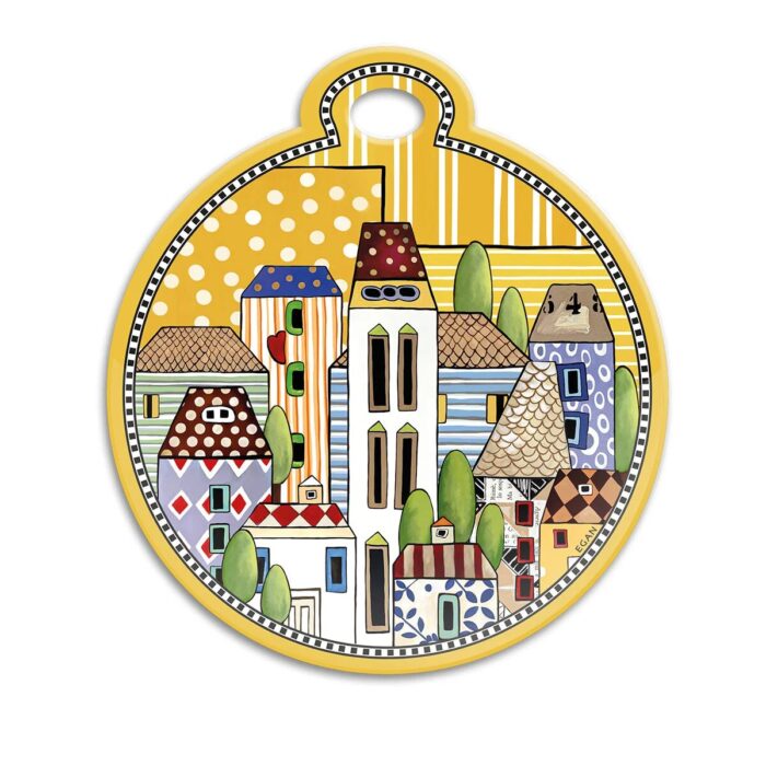 Egan PAESE MIO Sottopentola tondo 17x19cm - giallo