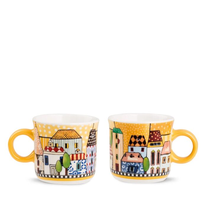 Egan PAESE MIO Set 2 mini-mug 80ml - giallo