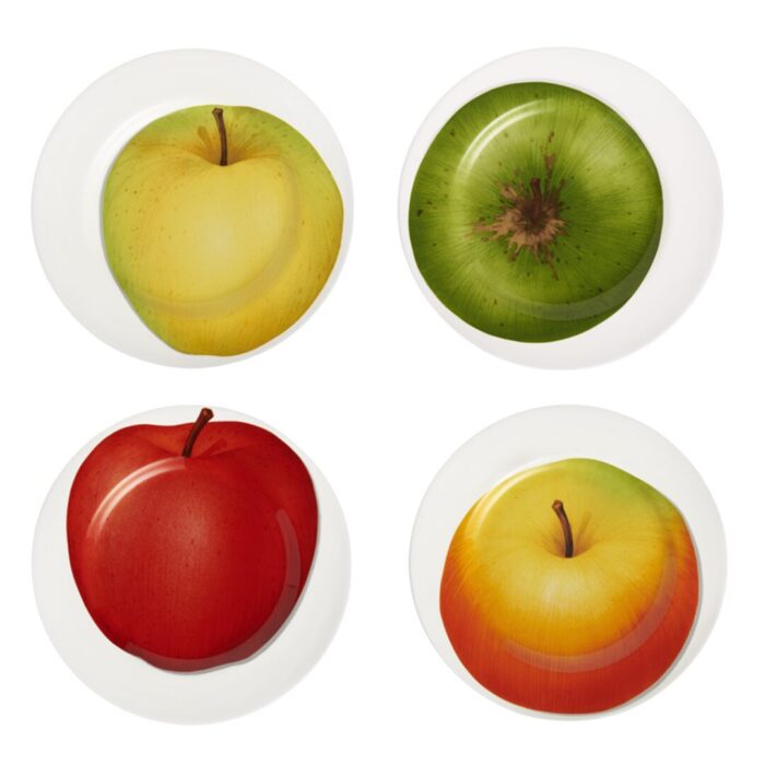 SFONDO-BIANCO-1-32.jpg Taitù FREEDOM Piatto frutta/dessert - set 4 pezzi assortiti