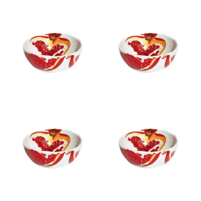 Taitù DIETA MEDITERRANEA MELOGRANO Ciotola piccola set 4 pezzi