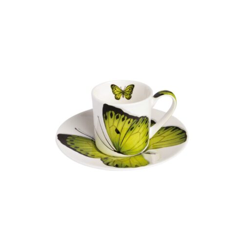 Taitù FREEDOM Tazza espresso con piattino - bianco