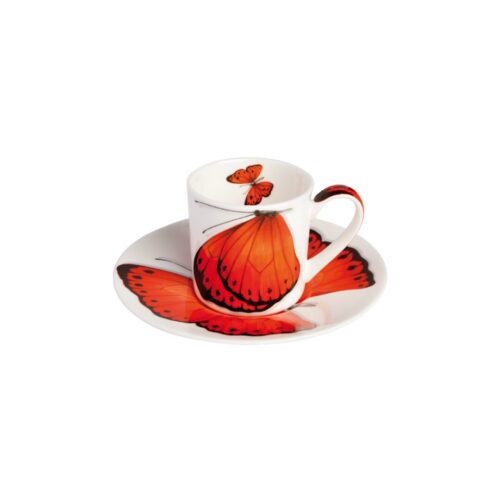 Taitù FREEDOM Tazza espresso con piattino - rosso