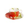 Taitù FREEDOM Tazza tè/cappuccino con piattino - rosso