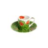 Taitù PRATI ITALIANI Tazza espresso con piattino - red