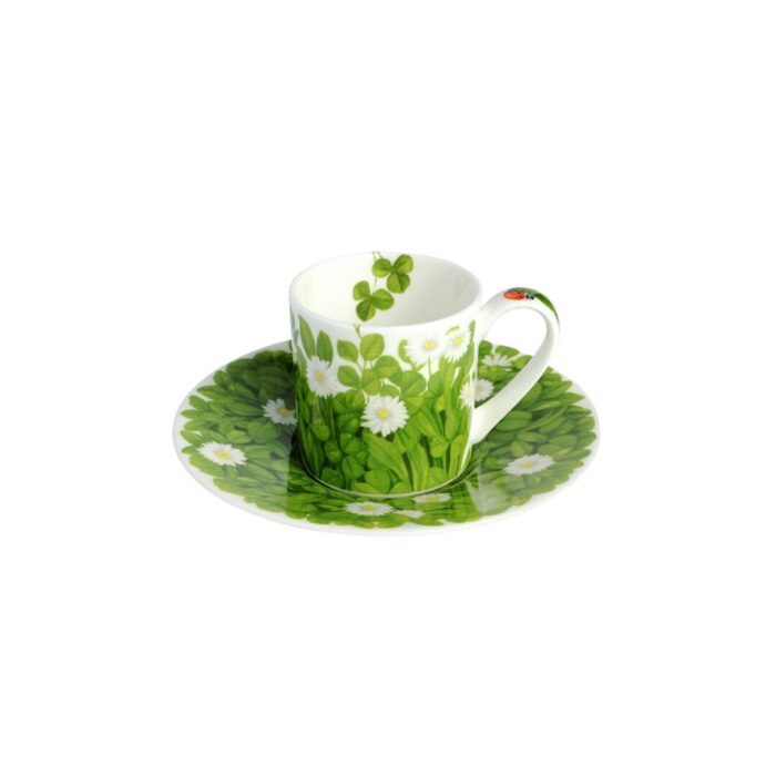 Taitù PRATI ITALIANI Tazza espresso con piattino - white