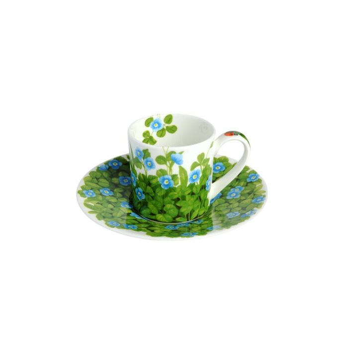 Taitù PRATI ITALIANI Tazza espresso con piattino - blue