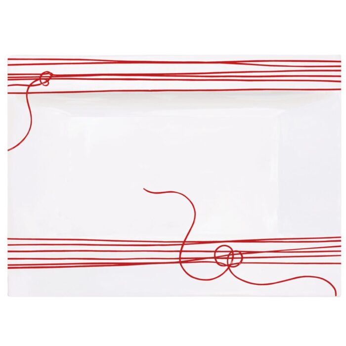 Taitù FIL ROUGE NODI Piatto portata rettangolare