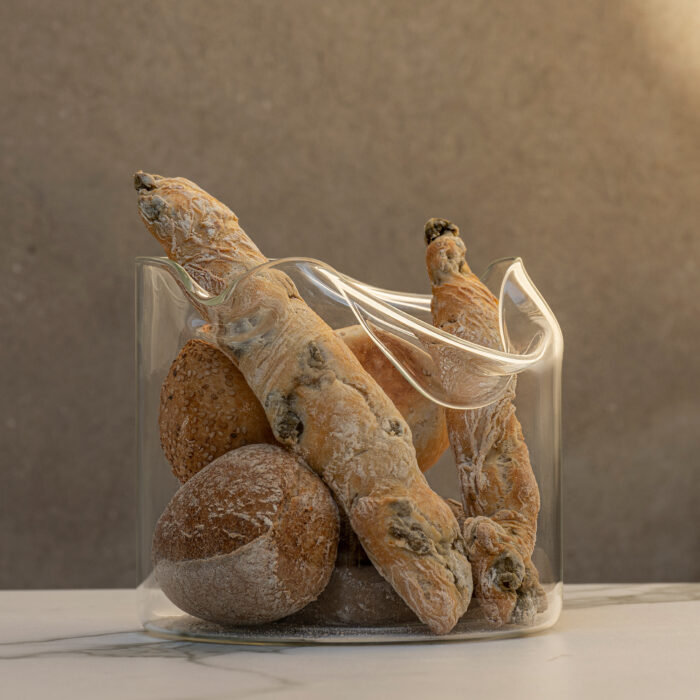 KnIndustrie SHAPELESS cestino pane - vetro