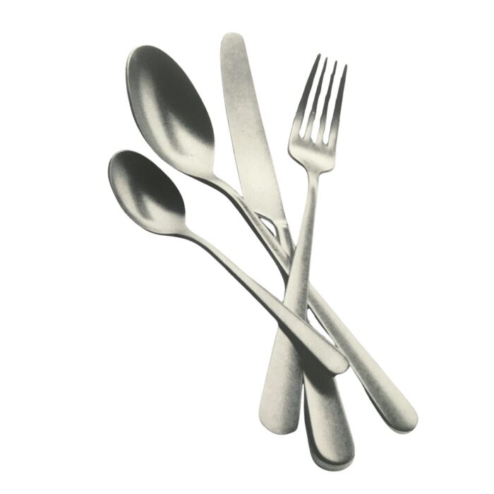 Mepra STOCCOLMA PELTRO Servizio posate per 6 persone 24 pezzi inox finitura invecchiata