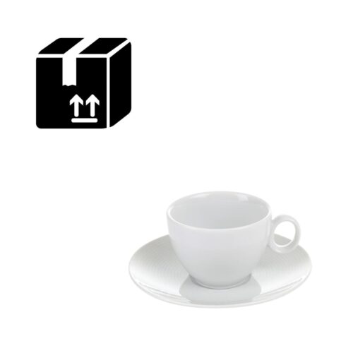 Thomas LOFT WHITE Set 6 tazzine espresso con piattino
