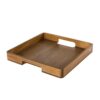 AdHoc SERVE Vassoio square acacia/noce 40x40x5cm - marrone