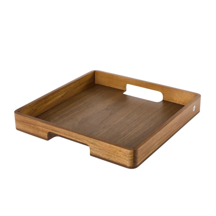 AdHoc SERVE Vassoio square acacia/noce 40x40x5cm - marrone