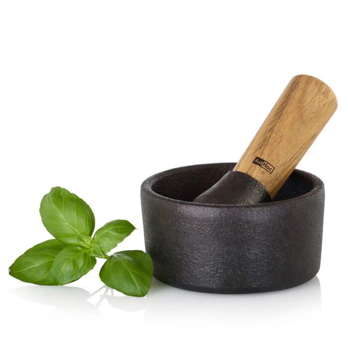 AdHoc CAMO Mortaio nero ghisa/acciaio 10cm - nero, marrone