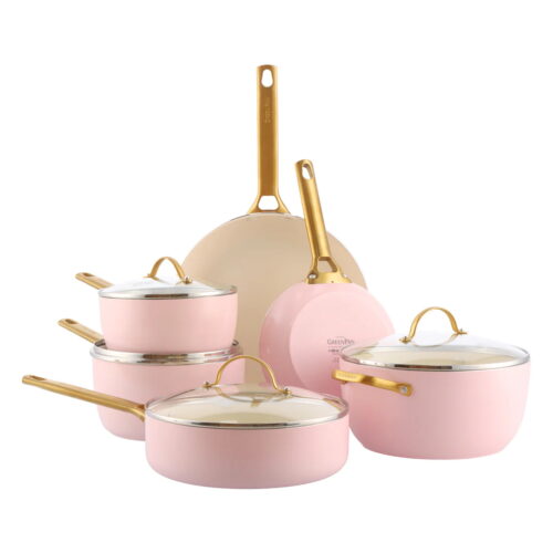 Greenpan PADOVA Set pentole 10 pezzi - blush pink blush pink