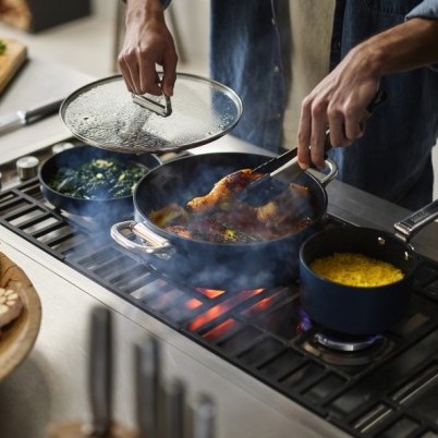 Joseph Joseph SPACE Casseruola bassa ø28 con coperchio - blu blu