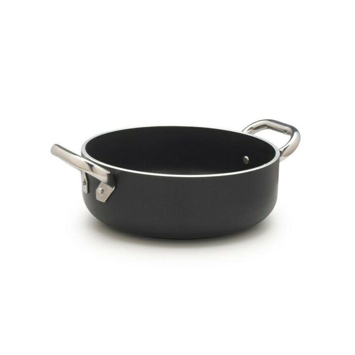 Agnelli Al-Black 5mm Casseruola bassa due manici