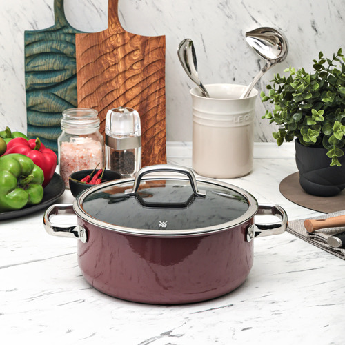 Wmf Fusiontec casseruola bassa con coperchio rose quartz