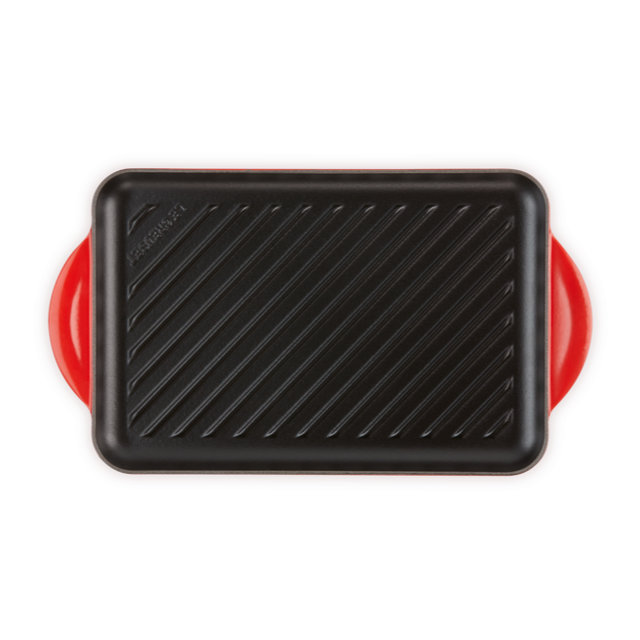 Le Creuset Grill rettangolare Tradition 32x22cm - ciliegia