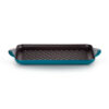 Le Creuset Grill rettangolare Tradition 32x22cm - deep teal