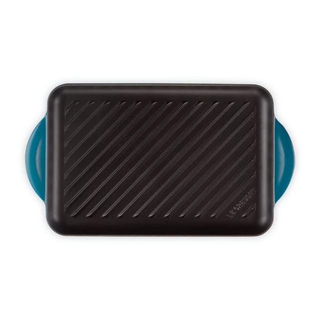 Le Creuset Grill rettangolare Tradition 32x22cm - deep teal