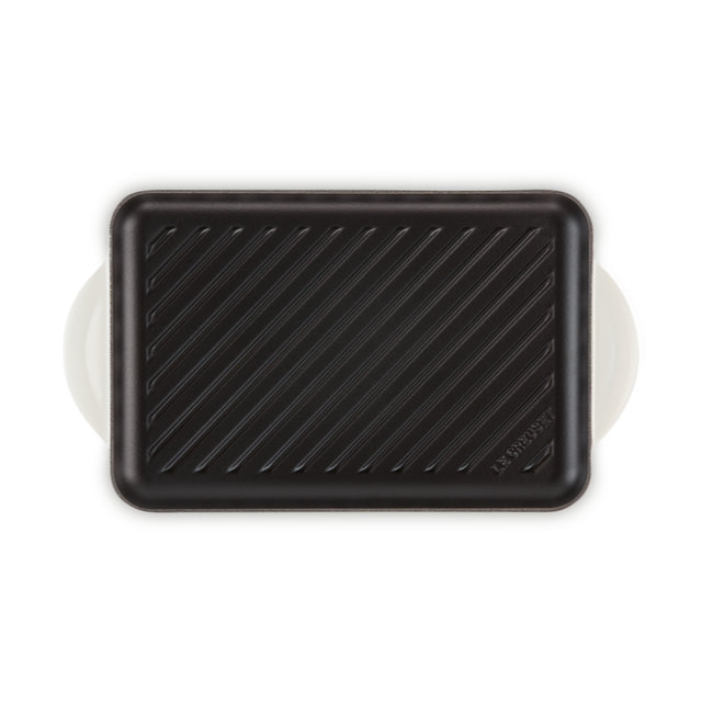 Le Creuset Grill rettangolare Tradition 32x22cm - meringue