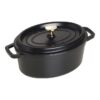 Staub Cocotte ovale in ghisa vetrificata - nero