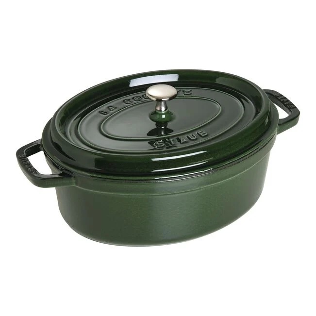 Staub Cocotte ovale in ghisa vetrificata 29cm - verde
